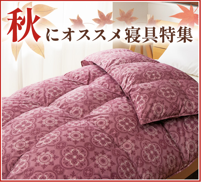 秋にオススメ寝具特集