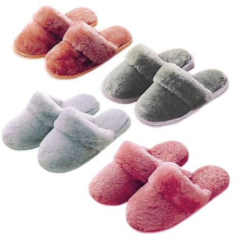 ムートンスリッパ　４色組