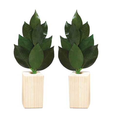 プリザーブドフラワー榊　ヒノキ製榊立てセット