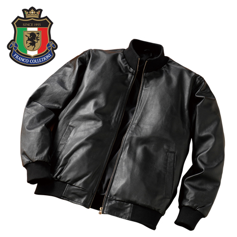 ラム一枚革ブルゾン