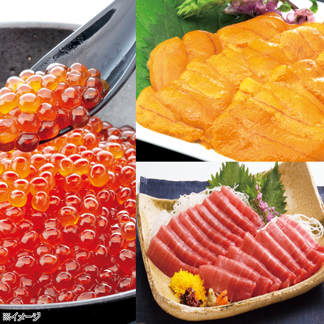 寿司屋が選んだ豪華海鮮３点セット