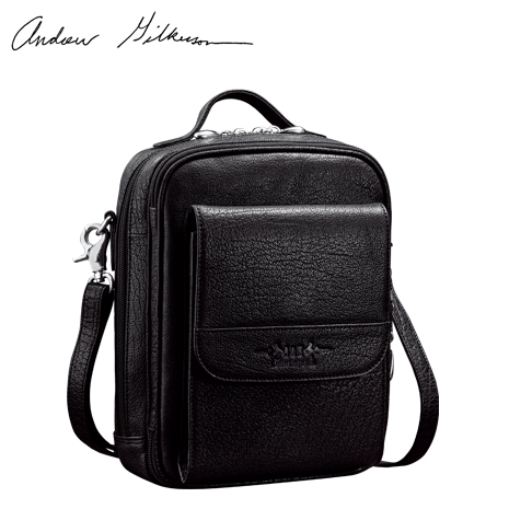 バッファローレザーのオールインワン　多機能ショルダーバッグ