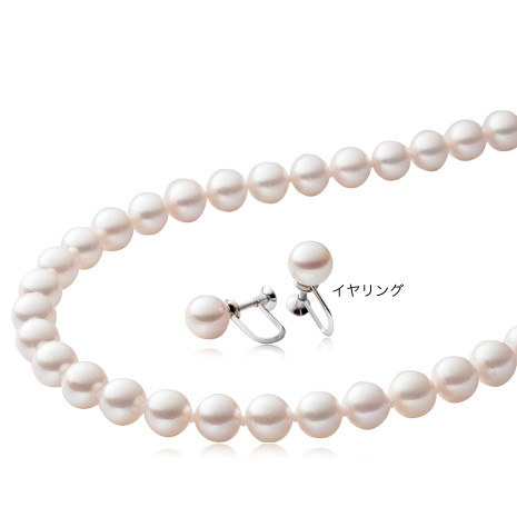 ８－８．５ｍｍ珠あこや真珠ネックレスセット