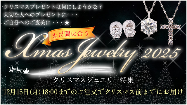 まだ間に合う！X'mas Jewelry 2025
